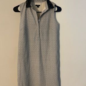 Ann Taylor faux leather collar dress